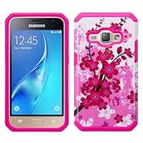 Galaxy Luna, Galaxy Express 3 Case, Galaxy Amp 2 Case, J1 2016 Case [Shock / Impact Resistant] Hybrid Dual Layer Defender Protective Case Cover for Galaxy Amp 2 / Galaxy Express 3, (Lotus Hybrid)