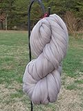 Shep's Silver Merino Wool Top Roving Fiber Spinning, Felting Crafts USA (4oz)