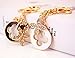 Jzcky Shzrp Four-leaf Clover Crystal Rhinestone Keychain Key Chain Sparkling Key Ring Charm Purse Pendant Handbag Bag Decoration Holiday Gift