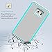 S6 Edge Plus Case,EC Slim Shockproof Case Cover, Hybrid Armor Dual Layer Defender Protective Case Cover for Samsung Galaxy S6 Edge Plus (Emerald/Gray)