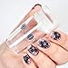 Clear Nail Art Stamper With Cap Clear Nail Art Stampers Clear Jelly Nail Art Stamping Soft Squishy Nail Art Kit DIY Nail Stampers (Clear Stamper W/Cap - 2.8 CM)