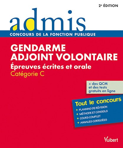 concours gendarme adjoint volontaire epreuves ecrites orales cat c 2e edt by (Paperback)