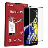 iCarez [Full Coverage Black Glass ] Screen Protector for Samsung Galaxy Note 9 6.4-Inches (Case Friendly) Easy Install [ 1-Pack 0.33MM 9H 3D] with Lifetime Replacement Warranty