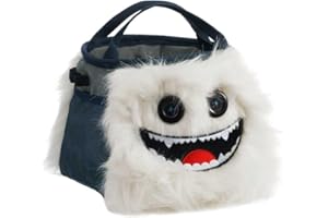 8B+ 8BPLUS 8BPLUS Chalk Bag for Climbing, Bouldering, Belt and Giftbox Included - Wide Opening - Brush Holders, for Left & Right Handers (Herman)