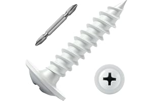 SG TZH #8 x 3/4" Wood Screw 212Pcs White Alloy Steel Standard Thread Phillips Truss Head Fast Self Tapping