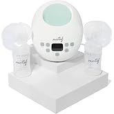 Motif Medical Luna Double Electric Pump Corded | Powerful Hospital-Grade Stimulation - Quiet Night Pumping Performance - Bright Built-In Led Ambient Lamp - Hands-Free Motor