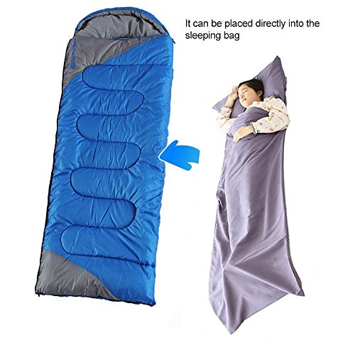 Goodlee Sleeping Bag Liner,Portable Single Soft and Breathable Sleeping Bag Liner for Traveling,Camping,Hiking and Outdoor Activities Hotel