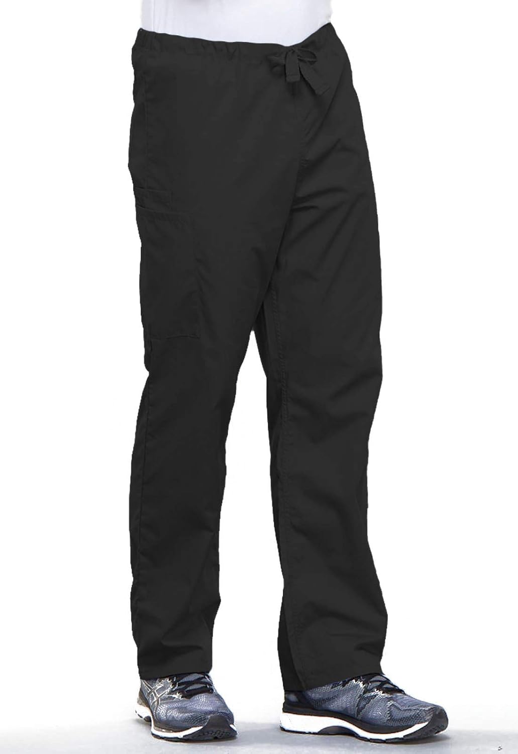Cherokee Originals Unisex Drawstring Cargo Scrubs Pant, Black, Medium: Clothing