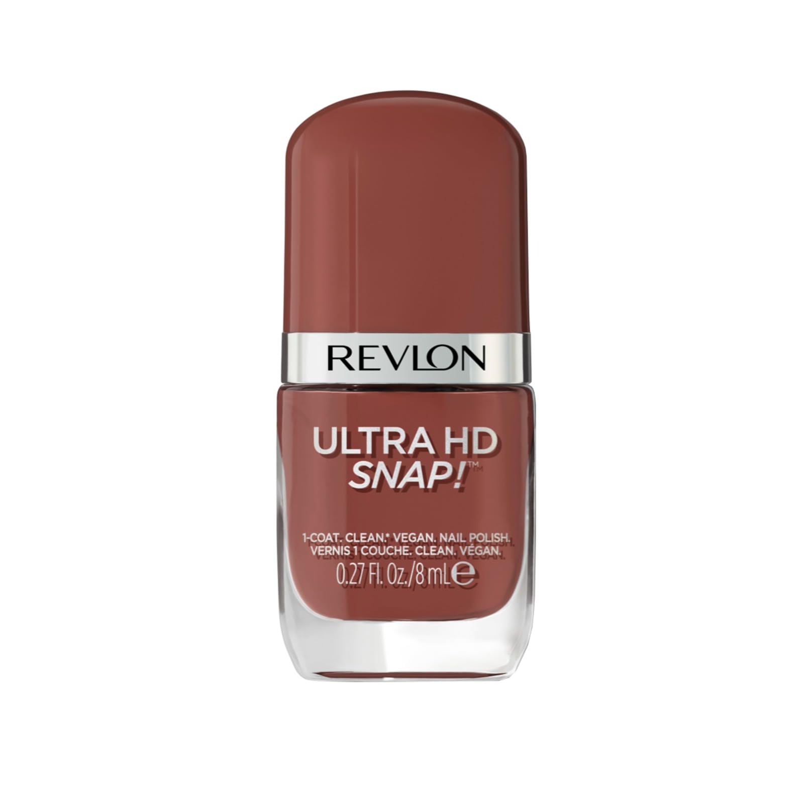 Revlon Ultra HD Snap Nail Polish, Long Lasting Vegan Formula, Quick Drying & One-Coat Full Coverage Colour (8ml) Basic (013) Unisex