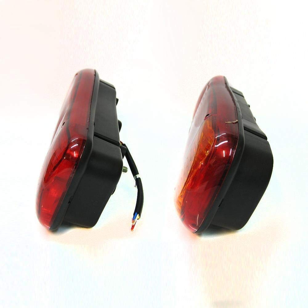 Coppia Fanalini Posteriori A LED Multifunzione 12/24V 375x135mm, 5 Funzioni (Stop, Freccia Dinamica, Retromarcia, Nebbia, Riflettore), Omologati E9
