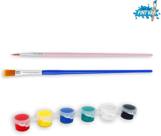 pintar Starplast juego de 2 pinceles dibujar etc. 2 Esponjas 1