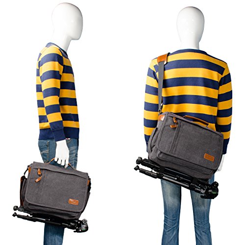 ESTARER Camera Shoulder Bag for SLR/DSLR Digital Cameras 14inch Laptop