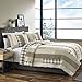 Eddie Bauer - Twin Quilt Set, Cotton Reversible Bedding with Matching Sham, Home Decor for All Seasons (Fairview Sand, Twin)