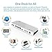 WAVLINK USB 3.0 Universal Laptop Docking Station Dual Video Display HDMI &DVI/VGA, Gigabit Ethernet, Audio, 6 USB Ports for Windows, Chromebooks-White