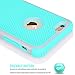 Tekcoo for iPhone 6S Plus Case, Tekcoo iPhone 6 Plus Case, [Tmajor] Bumper Sturdy Shock Absorbing Hybrid Impact Defender Hard Cover Shell Plastic Outer + Rubber Silicone Inner [Gray/Turquoise]