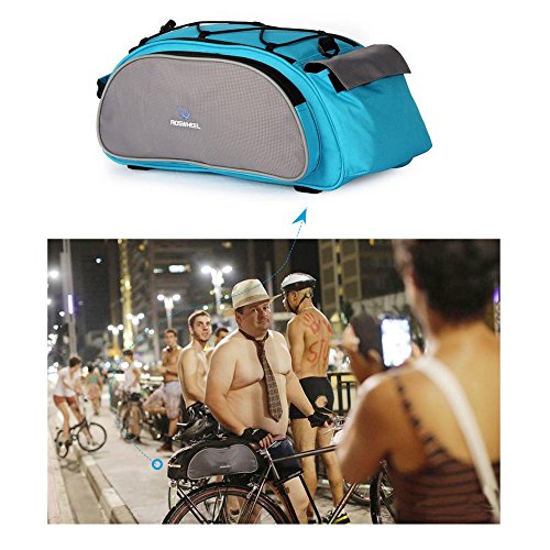 Meanhoo Bicycle Handlebar Rear Seat Trunk Bag Handbag Pannier Bicycle Pack Accessories Outdoor Activity - Blue