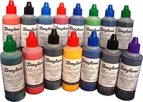 Daytone Calligraphy Ink 60 Ml. Set of 15 Colors