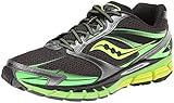 Saucony Men's Guide 8 Running Shoe,Black/Slime/Citron,11.5 M US
