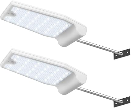 Innogear Solar Gutter Lights Wall Sconces With Mounting Pole