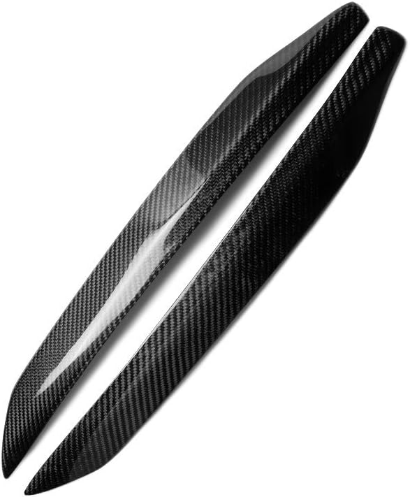 Car Lamp Eyebrow Decorative Sticker Carbon Fiber Car Lamp Eyebrow Decorative Sticker, for 2009-2011 Hyundai Genesis Coupe, 2 PCS