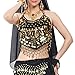 BellyLady Tribal Belly Dance Halter Banadge Bra Top with Pad-Black
