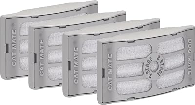 Cat Mate 3-Stage Filter Cartridges 386 Pack of 4 for Fountains