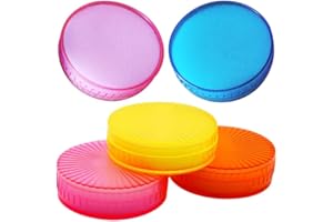 Ciieeo 5-Pack Finger Moistener Sponge Cups for Cash Counting, Non-Slip Desk Damper for Paper Sorting and Document Handling, A