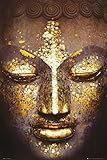 Buddha - Golden Face Inspirational Poster World Culture Poster Print, 24x36