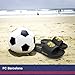FC Barcelona Men Pool Slide Sandal - Water-Resistant Slippers for Beach & Shower,Black/Neon,Large (11/12)