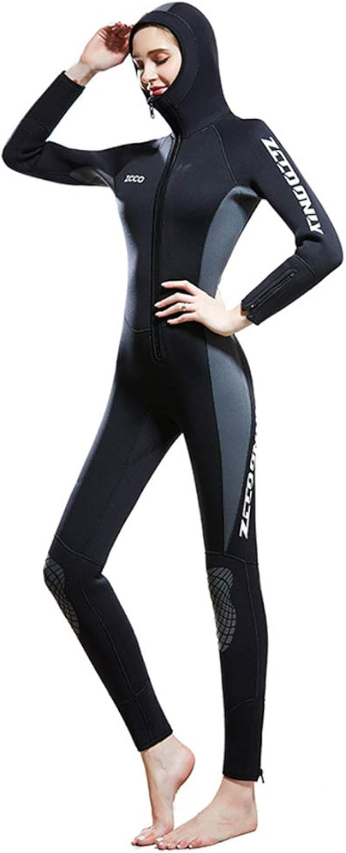 Womens Full Body Wetsuit 5mm Neoprene Diving Suits Thicken Thermal One