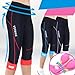 West Biking Women Bike Capri Cycling Breathable Knicker Pirate 3D Gel Padded Bicycle Shorts