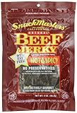 SnackMasters California Style Beef Jerky, Hot & Spicy, 2-Ounce Packages (Pack of 8)