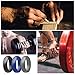 Egnaro Silicone Wedding Rings,Wedding Bands For Men by Egnaro,7 Rings Pack-Size 8 to 12-Designed for Active Men, Athletes,Comfortable,Skin Safe,stylish