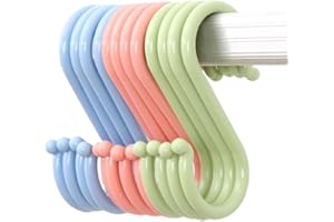 4Pcs Multipurpose S Shape Hanging Hooks Reusable Plastic Clothing Rack Stroller Hanger Kitchen Home Organizer Professional