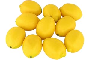Faux Yellow Lemons Artificial Fruits Fake Lemon Lifelike Simulation for Lemonade Party Kitchen Table Decorations Garland Phot