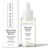 Monica Ann Beauty Bakuchiol Serum – Retinol Alternative with Hyaluronic Acid, Niacinamide & Vitamin C – Anti-Aging, Brightening, Hydrating Face Serum for Fine Lines & Wrinkles (1.7 fl oz)