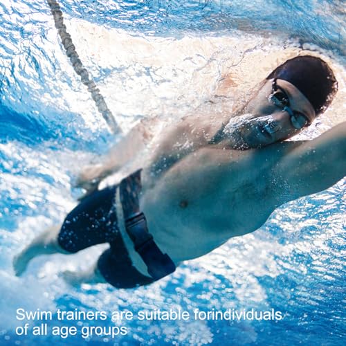 Swimming Belt for Swimming Pool - Professional Swimming Trainer with Adjustable Resistance 2.5-7.5m Swimming Rope Training Belt for Adults and Children, Pool Training Without