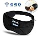 Sleep Headphones Wireless, Bluetooth Sleep Mask Sleeping Eye Mask Travel Music Headsets with Built-in Earphones Handsfree Microphone