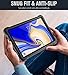 Poetic Galaxy Tab A 10.5 Case, TurtleSkin Series [Corner/Bumper Protection][Bottom Air Vents] Protective Silicone Case for Samsung Galaxy Tab A 10.5 (SM-T590/T595) - Black
