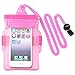 Insten Universal Waterproof Bag Case Compatible with Cell Phone, Apple iPhone 5s / 5/4 / SE, Samsung Galaxy, LG, HTC, Huawei, BlackBerry, PDA [ Size 5 x 3 inches ] Pink