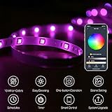 Smart LED Strip Lights, LUMIMAN WiFi RGBW 1400 Lumens, Remote Control Kit 16.4ft 150leds 5050 Waterproof IP65, Work with Apple siri Shortcuts, Compatible with Alexa and Google Assistant