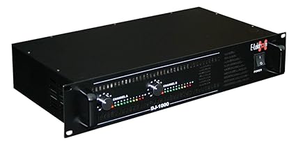 E-Lektron DJ-1000 stereo PA-Verstärker Endstufe 2x 500W Spitze