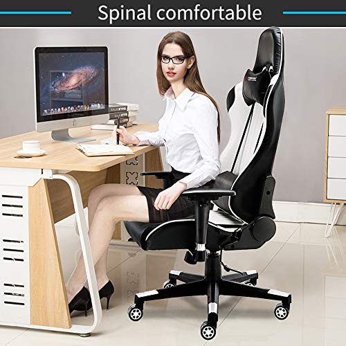 JL Comfurni Gaming Chair Office Chair Racing Style Ergonomic Swivel