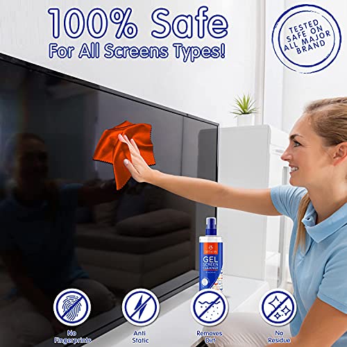 Screen Cleaner Spray TV Screen Cleaner (1) 8oz & (1) 2oz Gel