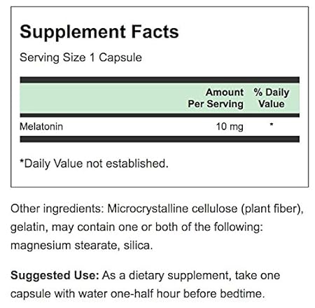 Amazon.com: Swanson Ultra Triple Strength Melatonin -- 2 Bottles each of 10mg 60 Capsules: Health & Personal Care