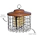 More Birds Squirrel-X Double Suet Feeder, Outdoor Wild Bird Feeder, Cage Bird Feeder, 2 Suet Cake Capacity