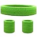 Sweat Band Headband Wristbands for Men - Head Wrist Sweatband Set for Women Kids Boys Girls - Ideal for Sports Athletics Event Workout Exercise Basketball Running Tennis Football
