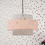 MiniSun Modern Pink and Dark Grey Cut Out Star Ceiling Light Shade 300mm view 8