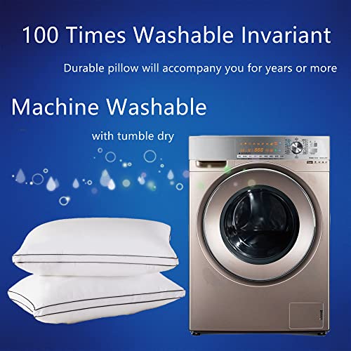 Bluffy Bed Pillows for Sleeping Down Alternative Pillows Overfilled