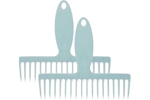 jojofuny 2pcs Hair Removal Comb for Household Broom Plastic Hair Cleaning Tool with Long Handle and Dust